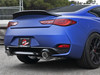 aFe Power 49-36133NM-C - POWER Takeda 2.5in 304 SS Axle-Back Exhaust w/ Carbon Fiber Tips 17-19 Infiniti Q60 V6-3.0L (tt)