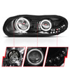 Anzo 121160 - 1998-2002 Chevrolet Camaro Projector Headlights w/ Halo Black