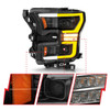 Anzo 111547 - 15-17 Ford F-150 LED Projector Headlights - w/ Light Bar Switchback Black Housing