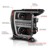 Anzo 111594-R - 21-23 Ford F150 LED Projector Headlight w/Switchback+Sequential - Black (Passenger Side Only)