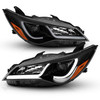Anzo 121518 - Projector Headlights With Plank Style Design Black w/Amber 15-16 Toyota Camry (4DR)