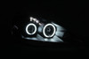 Anzo 121197 - 2005-2006 Acura Rsx Projector Headlights w/ Halo Black