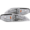 Anzo 121262 - 1994-1998 Ford Mustang Crystal Headlights Chrome