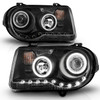 Anzo 121251 - 2005-2010 Chrysler 300C Projector Headlights w/ Halo Black (CCFL) G2
