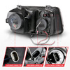 Anzo 121251 - 2005-2010 Chrysler 300C Projector Headlights w/ Halo Black (CCFL) G2