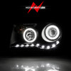 Anzo 121251 - 2005-2010 Chrysler 300C Projector Headlights w/ Halo Black (CCFL) G2