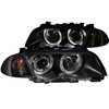 Anzo 121261 - 1999-2001 BMW 3 Series E46 Projector Headlights w/ Halo Black (CCFL)