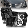 Anzo 121417 - 2003-2007 Cadillac Cts Projector Headlights w/ Halo Black (CCFL)