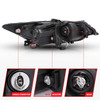 Anzo 121393 - 2009-2012 Acura Tsx Projector Headlights w/ Halo Black (CCFL) (HID Compatible)