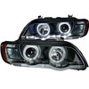 Anzo 121398 - 2000-2003 BMW X5 Projector Headlights w/ Halo Black