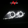 Anzo 121460 - 2011-2013 Kia Optima Projector Headlights w/ Halo Black (CCFL)