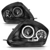 Anzo 121332 - 2000-2005 Mitsubishi Eclipse Projector Headlights w/ Halo Black