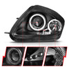 Anzo 121332 - 2000-2005 Mitsubishi Eclipse Projector Headlights w/ Halo Black