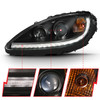 Anzo 121553 - 2005-2013 Chevy Corvette Projector Plank Style Switchback H.L. Black Amber
