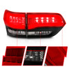 Anzo 311268 - 2014-2016 Jeep Grand Cherokee LED Taillights Red/Clear