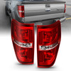 Anzo 311299 - 2009-2014 Ford F-150 Euro Taillight Red/Clear (W/O Bulb)