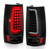 Anzo 311321 - 2007-2014 Chevy Tahoe LED Taillight Plank Style Black w/Clear Lens