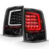 Anzo 311318 - 2009-2018 Dodge Ram 1500 LED Taillight Plank Style Black w/Clear Lens