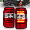 Anzo 311364 - 2000-2006 Chevrolet Tahoe LED Tail Lights w/ Red Lens Chrome Housing