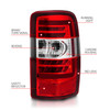 Anzo 311364 - 2000-2006 Chevrolet Tahoe LED Tail Lights w/ Red Lens Chrome Housing