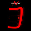 Anzo 311396 - 1999-2004 Jeep Grand Cherokee LED Tail Lights w/ Light Bar Chrome Housing Red/Clear Lens