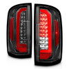 Anzo 311432 - 15-21 Chevrolet Colorado Full LED Tail Lights w/ Red Lightbar Black Housing Clear Lens