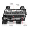 Anzo 511086 - 2018-2021 Jeep Wrangler LED Side Markers Chrome Housing Clear Lens w/ Sequential Signal
