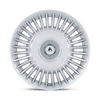 Asanti AB040SD22902015 - Ab040 Tiara 22X9 Gloss Silver With Bright Machined Face