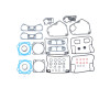 Athena P400195850901 - 92-98 Harley-Davidson Big Twins 1340 Complete Gasket Kit (Excl Oil Seal)