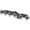 ATS Diesel 2049202272 - 2003-07.5 5.9L Cummins 2-Piece Pulse Flow Exhaust Manifold Kit T-3 Turbo Flange Non Wastegated Ceramic Coated Black
