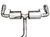 AWE 3015-32429 - 19-23 BMW 330i / 21-23 BMW 430i Base G2X Touring Axle Back Exhaust - Chrome Silver