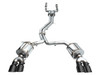 AWE 3015-43107 - 19-23 Audi C8 S6/S7 2.9T V6 AWD Touring Edition Exhaust - Diamond Black Tips