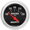 AutoMeter 2532 - Traditional Chrome 52mm 100-250 Deg F Short Sweep Electricall Water Temperataure Gauge