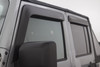 Auto Ventshade (AVS) 774034 - 07-18 Jeep Wrangler Unlimited Ventvisor Low Profile Window Deflectors 4pc - Matte Black