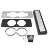 AutoMeter 50102 - 87-93 Ford Mustang Black Dual Gauge Cage