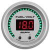 AutoMeter 6709-UL - 52.4mm Silver Switchable 0-100 Fuel Level/8-18V Voltmeter Ultra-Lite Elite Digital Gauge