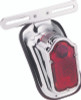Bikers Choice 492476 - 40-54 Big Twin And Custom Use Chrome Tombstone Taillight 12V Replaces H-D 68003-47T