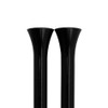 Billet Specialties BLK45930 - Door Lock Knobs Tri-Five Smooth Black Pair