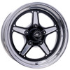 Billet Specialties BRS23570L6145 - Street Lite Black Wheel 15X7 4.5IN BS