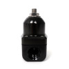 BLOX Racing BXFU-00410-BKB - Racing 2-Port Design Black/Black Adjustable Fuel Pressure Regulator
