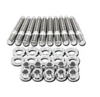 BLOX Racing BXFL-00308-9 - Racing SUS303 Stainless Steel Intake Manifold Stud Kit M8 x 1.25mm 55mm in Length - 9-piece
