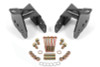 BMR CAB400H - 64-72 Chevy Chevelle Rear Control Arm Relocation Brackets - Black Hammertone