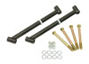 BMR RB002H - 68-72 A-Body Control Arm Reinforcement Braces - Black Hammertone