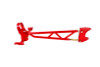 BMR TA011R - 93-02 F-Body w/ DSL Torque Arm Tunnel Mount (For Stock Exhaust) - Red