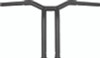 Burly Brand B12-6053SB - Dominator Raked Bar 14in - Matte Black
