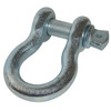 Bulldog Winch 20117 - 1 Inch Bow Shackle 17k LB WLL Silver