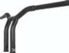 Burly Brand B12-6051B - Dominator Raked Bar 10in - Gloss Black