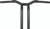 Burly Brand B12-6053B - Dominator Raked Bar 14in - Gloss Black