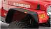 Bushwacker 10055-07 - 97-06 Jeep TJ Flat Style Flares 2pc - Black