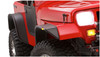Bushwacker 10924-07 - 87-95 Jeep Wrangler Flat Style Flares 4pc Excludes Renegade - Black